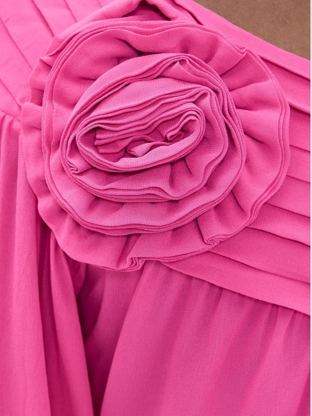 FARM Rio Pink Rose One Shoulder Blouse